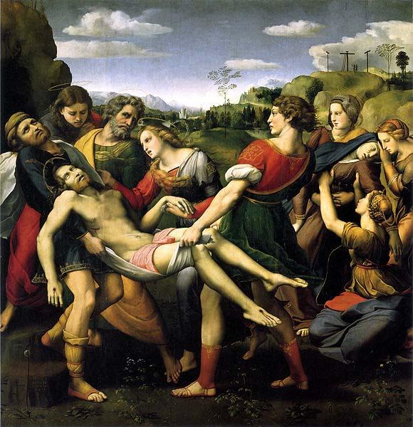 unknow artist Entombment Raphael oil painting picture